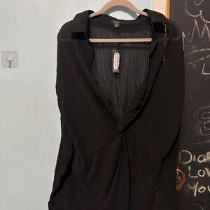 Black Draped Top